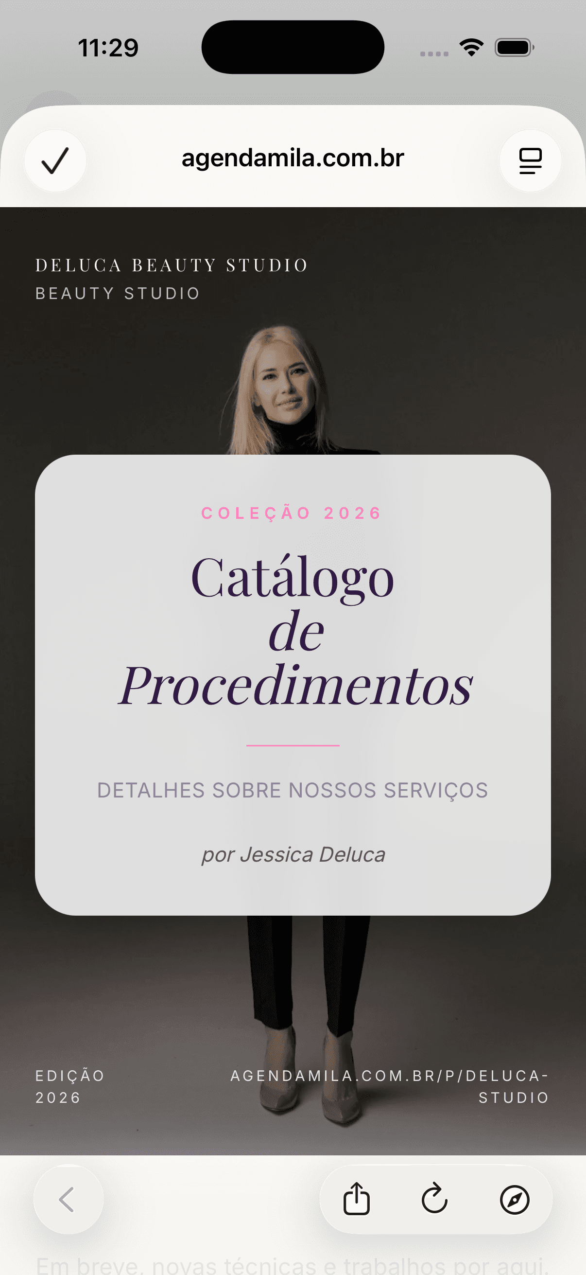 Preview do catálogo público